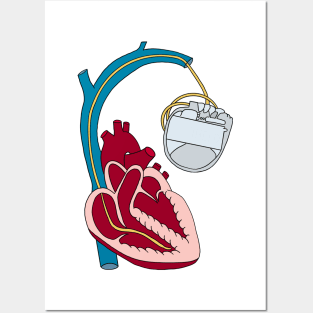 Heart Defi medicine Design Posters and Art